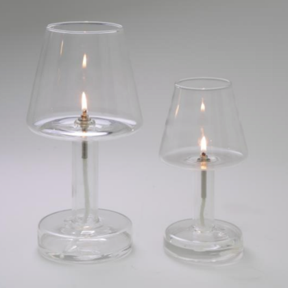 Nieuw in onze collectie glazen lampenolie